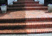 power-wash-brick-stairs-williamsburg-va